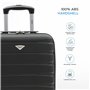 Flight Knight Ensemble De 2 Valises Rigides Legeres en ABS 4 Roues 45x36x20 cm + 56x45x25 cm EasyJet Taille Max pour Le Dessus E