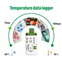 Freshliance Lot de 10 enregistreurs USB de données de température 129600 points Couverture haute précision 90 jours