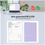 Freshliance Lot de 10 enregistreurs USB de données de température 129600 points Couverture haute précision 90 jours