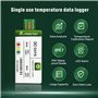 Freshliance Lot de 10 enregistreurs USB de données de température 129600 points Couverture haute précision 90 jours