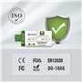 Freshliance Lot de 10 enregistreurs USB de données de température 129600 points Couverture haute précision 90 jours