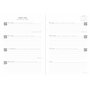 Letts of London Inspire Agenda scolaire semainier 2024/2025 Bleu Format A6