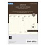 Filofax Agenda 2026 semainier sur 2 pages format colonne 5 langues Coton crème 26-68513