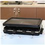 Raclette 8 Personen Raclette Grill Tischgrill Elektrisch 8 Pfännchen 8 Raclette Holzspatel Korean BBQ Grill Elektrogrill Antihaf
