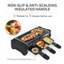 Raclette 2 Personen Raclette Grill Mini Raclette 3 Pfännchen 3 Raclette Holzspatel Tischgrill Elektrisch Korean BBQ Grill Elektr