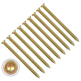 TERF Lot de 25 vis à béton à tête fraisée plate Torx 7