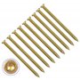 TERF Lot de 25 vis à béton à tête fraisée plate Torx 7