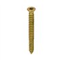 TERF Lot de 25 vis à béton à tête fraisée plate Torx 7,5 x 120 mm Utilisation sans bouchon pour brique creuse en pierre naturell