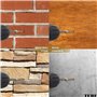 TERF Lot de 25 vis à béton à tête fraisée plate Torx 7,5 x 120 mm Utilisation sans bouchon pour brique creuse en pierre naturell