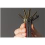 True Utility Keyranger - Outil Multifonction - Organisateur de clés en cuir + 7 outils essentiels