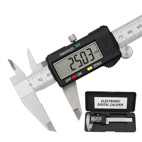 LUPO LCD Pied à Coulisse Vernier Numérique Calibre Micromètre