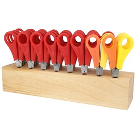 Westcott 112TidyC 00 Lot de 32 Bloc à ciseaux en bois 13 cm