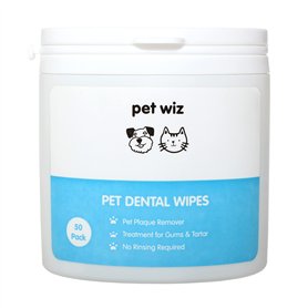 Lingettes dentaires à l'huile de Menthe Verte pour Chiens et Chats Élimine la Plaque Dentaire et Le tartre