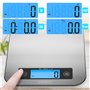 Duronic KS1007 Balance de Cuisine d'une capacité de 10 kg | Précision à 1 g | Fonction d'ajout de poids TARE | Large écran rétro