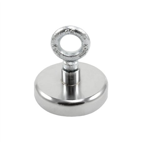 Aimant de Récupération de Ferrite Avec Boulon D'Œil M10 Pour la Pêche Aux Aimants