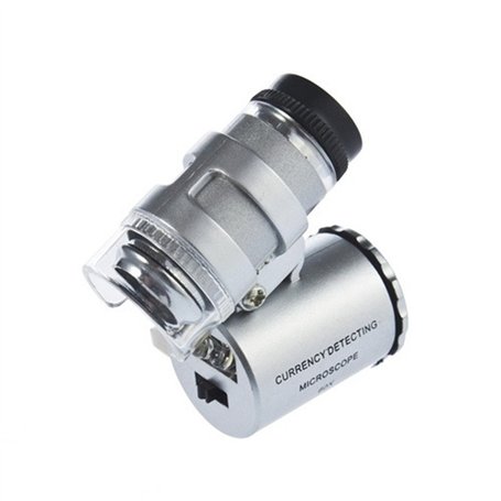 TRIXES Mini loupe de bijoutier éclairante x 60