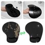 TRIXES Coussin de Confort en Caoutchouc Noir Poignet Gel Reste Soutien Souris Tapis Souris