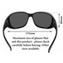Rapid Eyewear Sur-Lunettes de Soleil polarisantes, pour hommes et femmes. Taille moyenne-grande pour mettre par dessus votre lun
