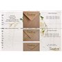 Cranberry Lot de 100 enveloppes en papier kraft moucheté 130 x 130 mm