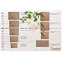 Cranberry Lot de 100 enveloppes en papier kraft moucheté 130 x 130 mm