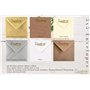 Cranberry Lot de 100 enveloppes en papier kraft moucheté 130 x 130 mm