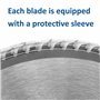 Saxton TCT TCT23580T Lame de scie circulaire à bois - 235 x 30 mm x alésage x 80 dents pour Bosch Makita Dewalt