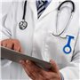 TRIXES Montre Gousset en Silicone – Accessoires pour infirmière, médecin, vétérinaire, ambulancier, Sage-Femme – Broche de Poche