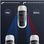 TRIXES 2 X Miroirs d'Angles Morts Grand Angle Réglables pour Voiture Camionnette Remorquage