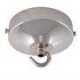 ElekTek Rosace de plafond concave de 100 mm de diamètre avec patte de fixation et crochet - pour les luminaires suspendus et les