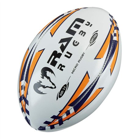 Ballon de rugby – RAM Rugby – Micro Softfeel Ballon de rugby – Taille 2