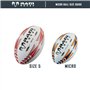 Ballon de rugby – RAM Rugby – Micro Softfeel Ballon de rugby – Taille 2,5 – Perfect Starter Boule – Convient pour enfants – Âge 