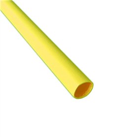 Shakmods Tube thermorétractable 2:1 de 1 m - Tube d'isolation flexible pour protection de fils électriques (jaune