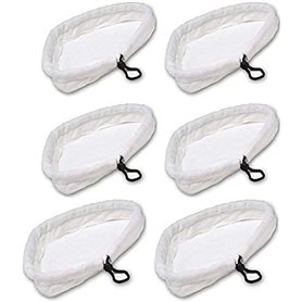 Malayas-Lot de 6 Chiffons en Microfibre Pads de Nettoyage Universel Compatible avec d'autres Balais Vapeur Pièces de rechange de