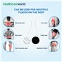 Électrodes Tens (16 pièces) électrodes rondes auto-adhésives soulagement de la douleur ciblé compatible avec les appareils Neuro