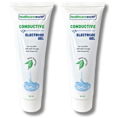 Gel TENS conducteur pour électrodes TENS EMS augmentant la durée de vie de l'électrode (2 tubes de 85 ml)