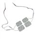 Électrodes Tens 5x5cm Électrodes auto-adhésives (4 pièces) Compatibles avec les machines Neurotrac, Tenscare, Auvon tens