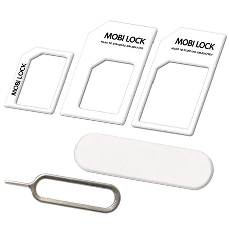 Kit Adaptateur Carte SIM (Nano/Micro/Standard) 6 en 1 | Boîte de Rangement et Lime Gratuite | Compatible avec Tous Téléphones Ap