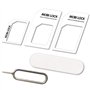 Kit Adaptateur Carte SIM (Nano/Micro/Standard) 6 en 1 | Boîte de Rangement et Lime Gratuite | Compatible avec Tous Téléphones Ap