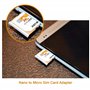 Kit Adaptateur Carte SIM (Nano/Micro/Standard) 6 en 1 | Boîte de Rangement et Lime Gratuite | Compatible avec Tous Téléphones Ap