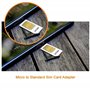 Kit Adaptateur Carte SIM (Nano/Micro/Standard) 6 en 1 | Boîte de Rangement et Lime Gratuite | Compatible avec Tous Téléphones Ap