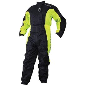Richa Typhoon Imperméable À La Pluie Moto Une Pièce Convient Combinaison Noir/Jaune - Noir/Fluo