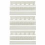 Kurtzy Porte Bijoux Mural Blanc (Lot de 9) - Crochet Mural Adhesif et Patère (3 Modèles) - Rangement Bijoux Mural - Porte Collie