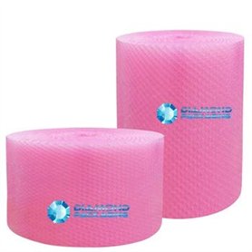 Diamant Emballage 1 x Rouleau – antistatique Rose bulles Taille : Large 50