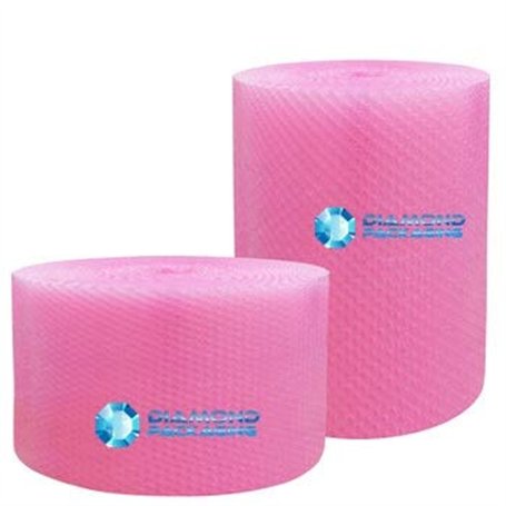 Diamant Emballage 1 x Rouleau – antistatique Rose bulles Taille : Large 50