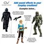 COSVOX Gant d'effets sonores Cosplay Module paume. Créez un gant sonore DIY. Mémoire de 8 Mo. Ajoutez des effets sonores MP3,des