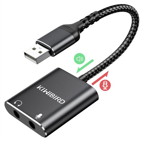 KiWiBiRD Adaptateur USB vers Audio Jack 3