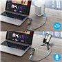 KiWiBiRD Adaptateur USB vers Audio Jack 3,5 mm, Carte Son Externe, USB Écouteur Casque et Convertisseur Micro Microphone Compati