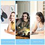 KiWiBiRD Adaptateur USB vers Audio Jack 3,5 mm, Carte Son Externe, USB Écouteur Casque et Convertisseur Micro Microphone Compati