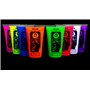 UV Glow Lot de 8 grand 50ml tubes de peinture fluorescente pour le visage et le corps 8 x 50 ml