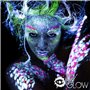 UV Glow Lot de 8 grand 50ml tubes de peinture fluorescente pour le visage et le corps 8 x 50 ml